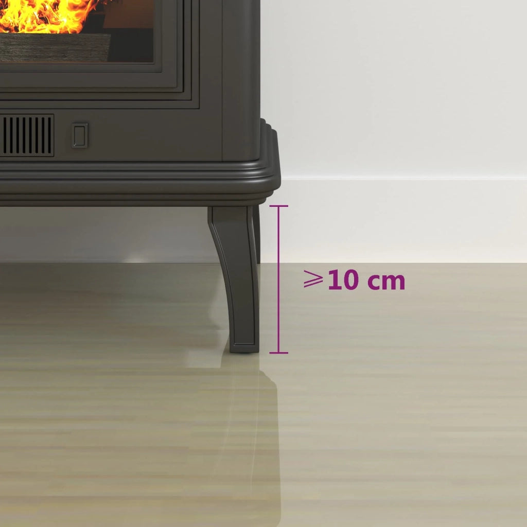 Piastra in vetro per camino Trasparente 80 x 50 cm Vetro CFW2155231