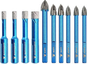 Impianto di foratura a diamante - 1/4" * 25/16" * 3/8" Foro a nastro - 1/4" * 35/16" * 23/8" - Tegola di ceramica Pietra granito