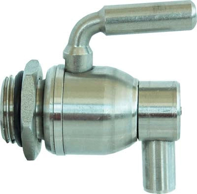 RUBINETTO A SFERA INOX SALVAGOCCIA + GHIERA  TORNITO 1/2M