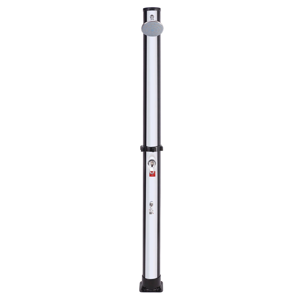 Doccia solare MOOREA nero e argento 18L