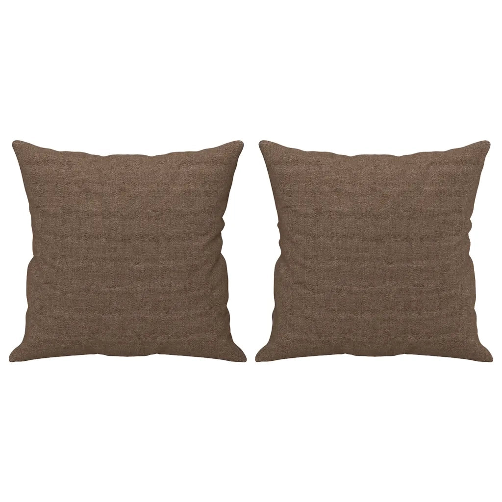 Divano a 3 Posti con Cuscini-Sofa 3 Posti con Cuscini Marrone 180 cm in Tessuto 226440