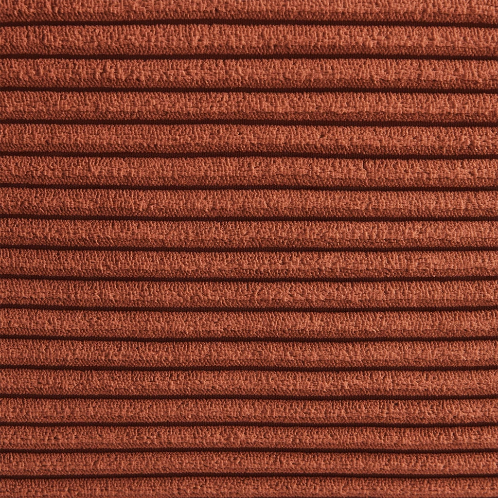 Poltrona in velluto a coste, 3 posti, terracotta