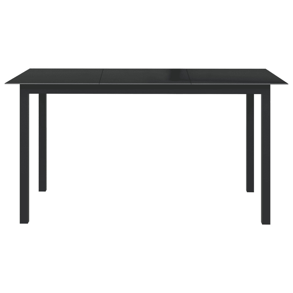Set Mobili da Pranzo per Giardino 7 pz in Alluminio Antracite 3070638