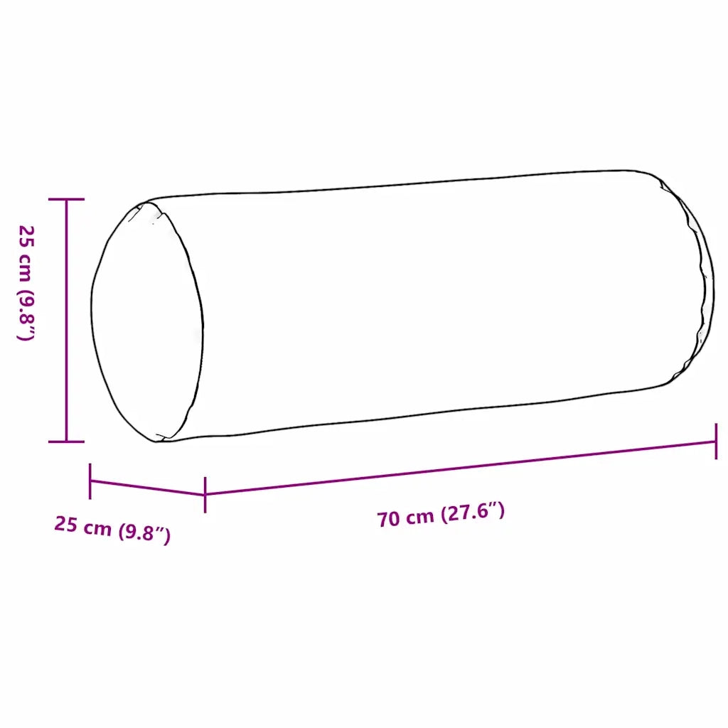 Cuscini a rullo 2 pcs Talpa Ø 25 x 70 cm Tessuto 42014317