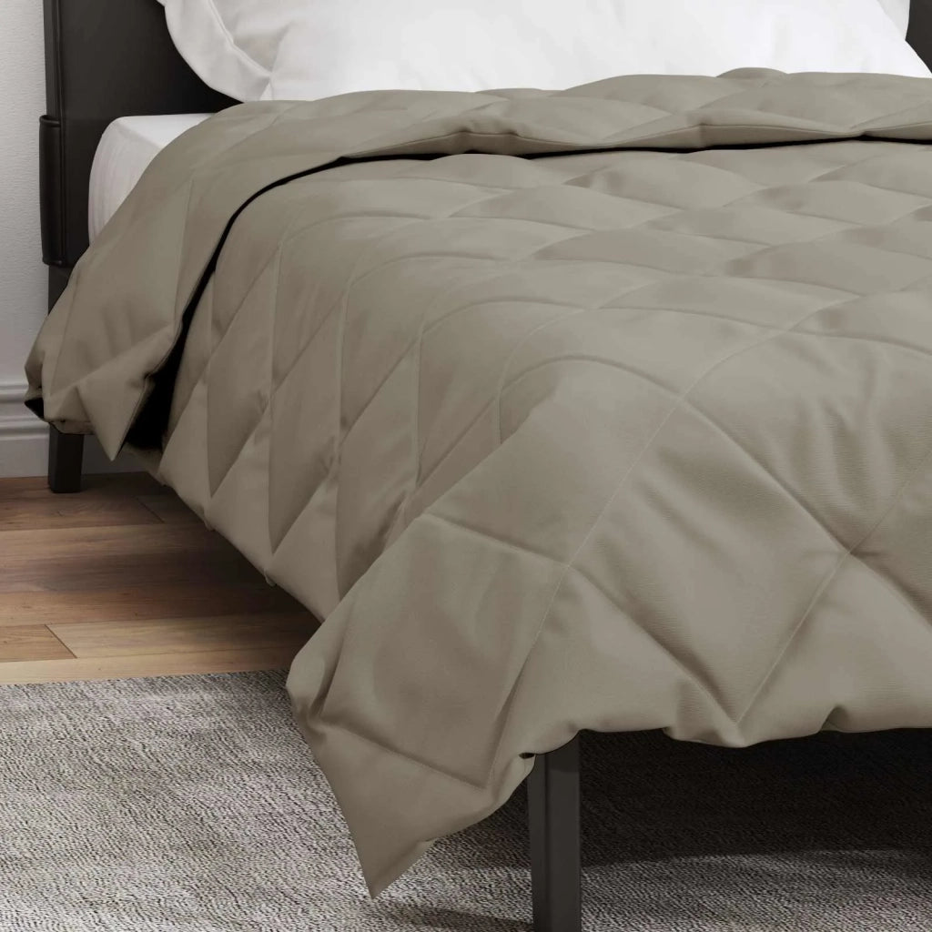 Piumone Completo Annuale Grigio chiaro 140 x 200 cm Microfibra 42025621