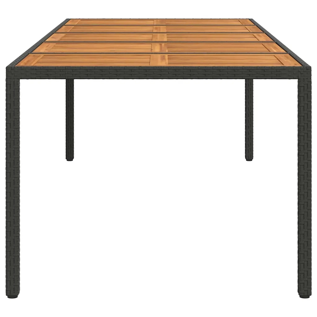 Tavolo da Giardino Nero polyrattan 362558
