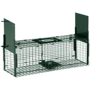 Gabbia Cattura Animali Vivi ¨C Xylo ¨C 60x18x20cm Verde Metallo 2 Entrate