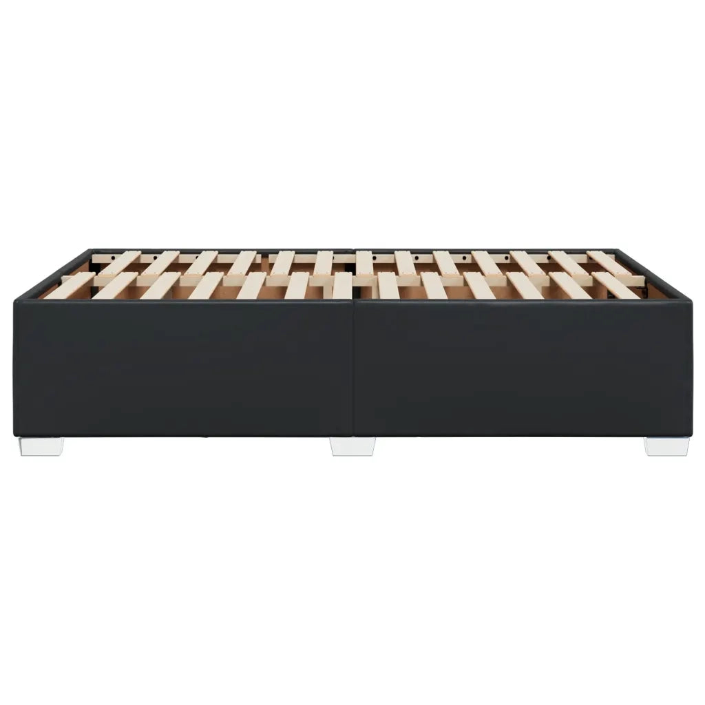 Giroletto senza Materasso Nero 120x190 cm Similpelle