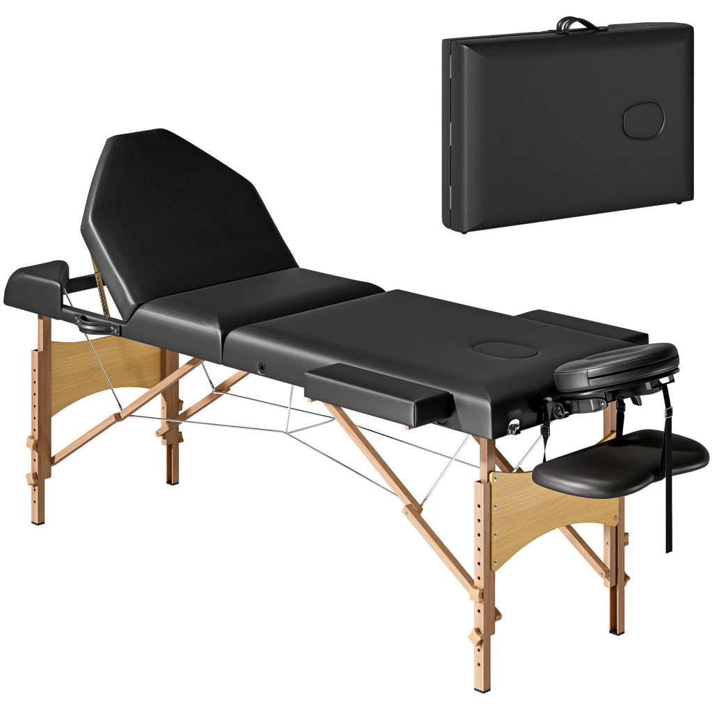 Letto singolo in legno con testiera imbottita e braccioli ¨C Minimal ¨C 215x60x62-89 cm nero