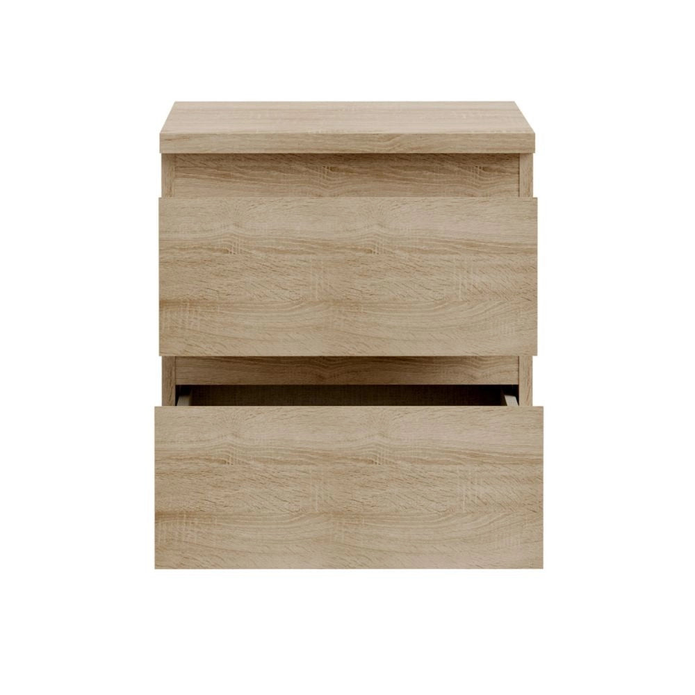 Comodino Morgan 2 cassetti rovere – 41.8x32.2x49.3H