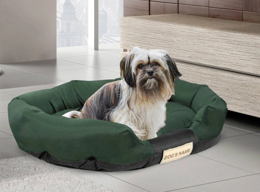 AIO FACTORY XXL Letto per cani 130x105 cm Personalizzabile Impermeabile Verde