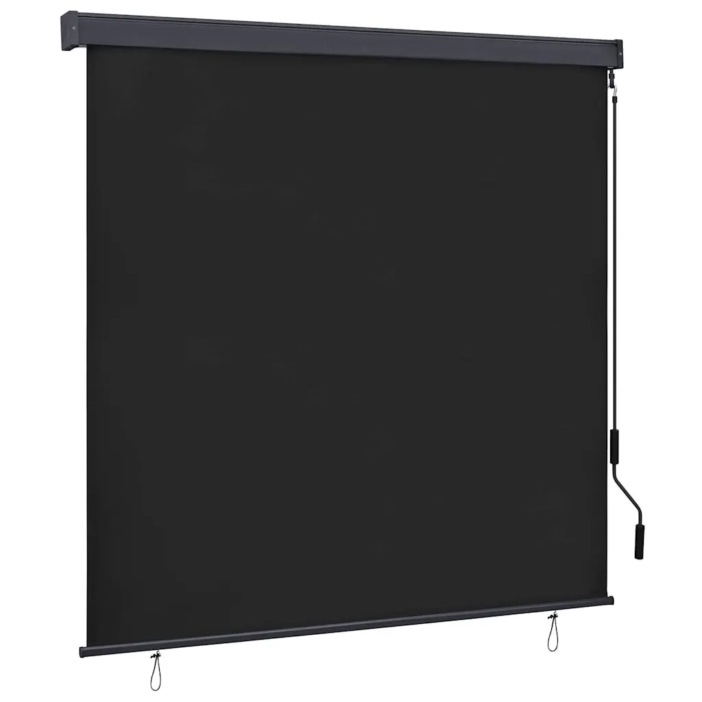 Tenda a rullo Rigato Antracite 180 x 250 cm Tessuto e Alluminio 362084