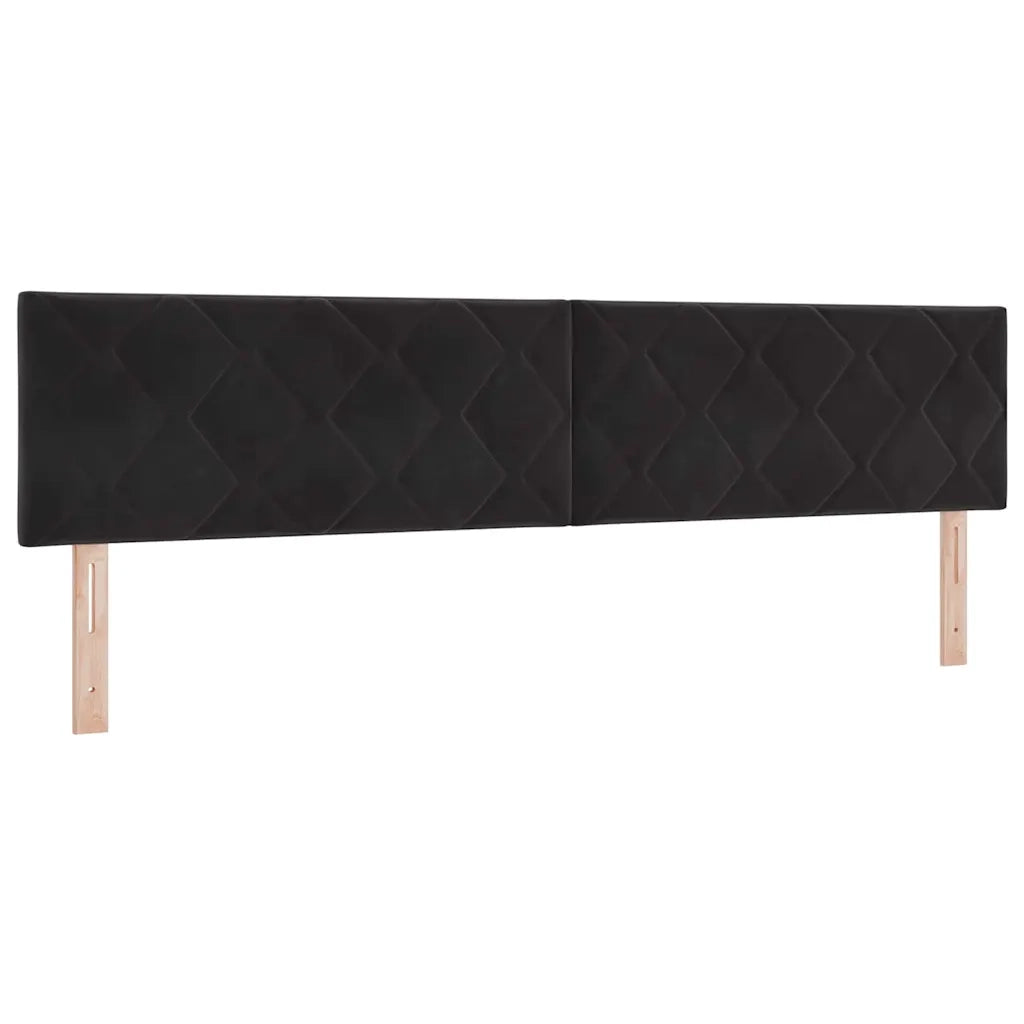 Testiera LED Nero 200 cm Velluto 3338261