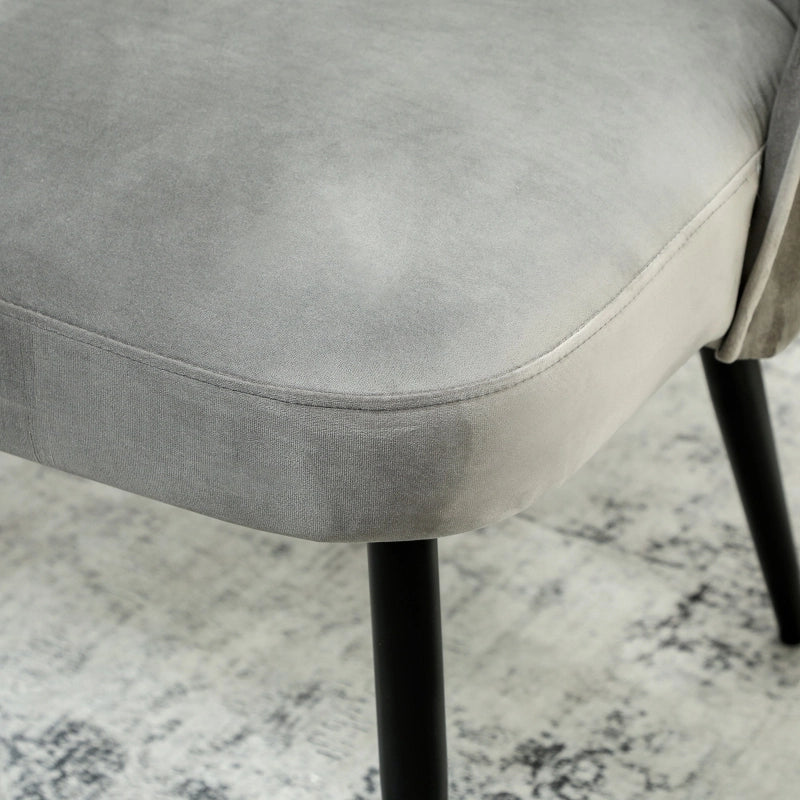 DIVANO 2 POSTI 127x63x84,5 cm Grigio in metallo e legno