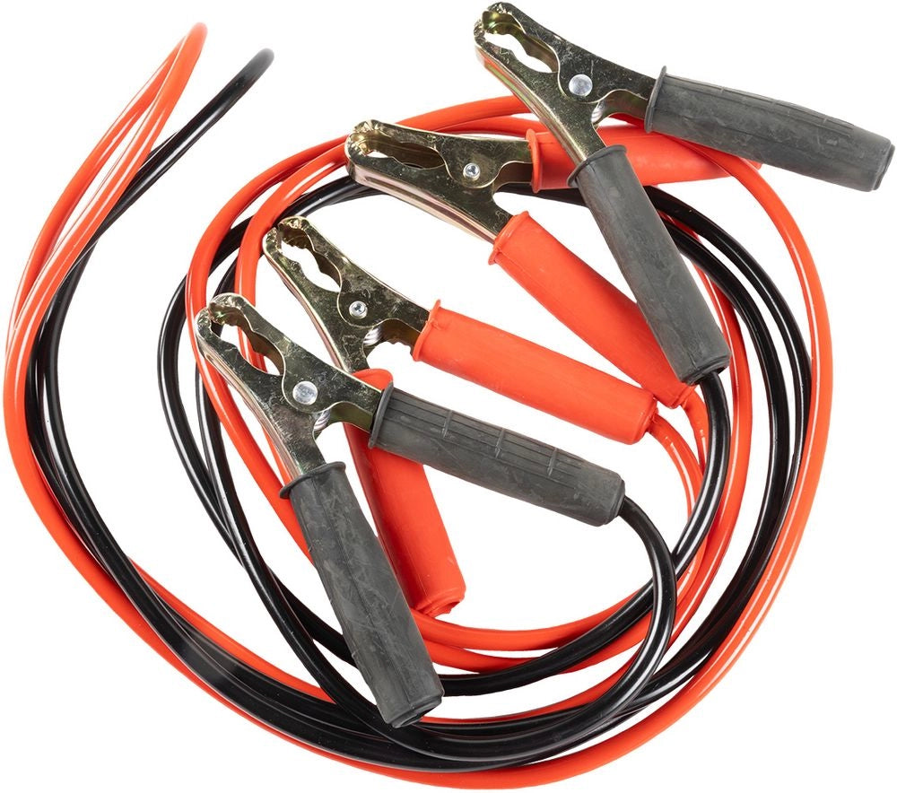 Coppia cavi batteria pinze 200Ah per auto lunghezza 2 mt.
