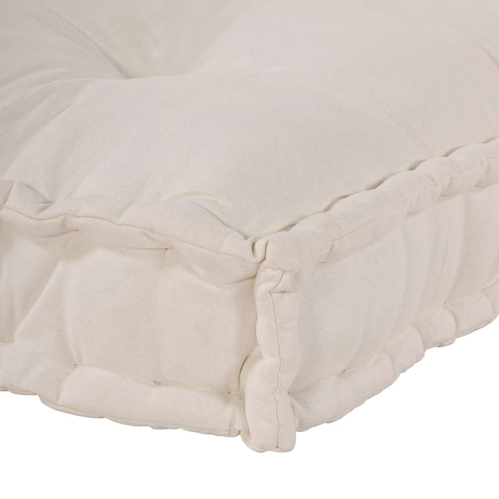 Cuscino per Divano Pallet Crema 120 x 80 x 12 cm Tessuto 4019082