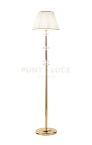 PIANTANA DIDO 1 LUCE CRISTALLO E ORO ATTACCO  E27 D.45CM