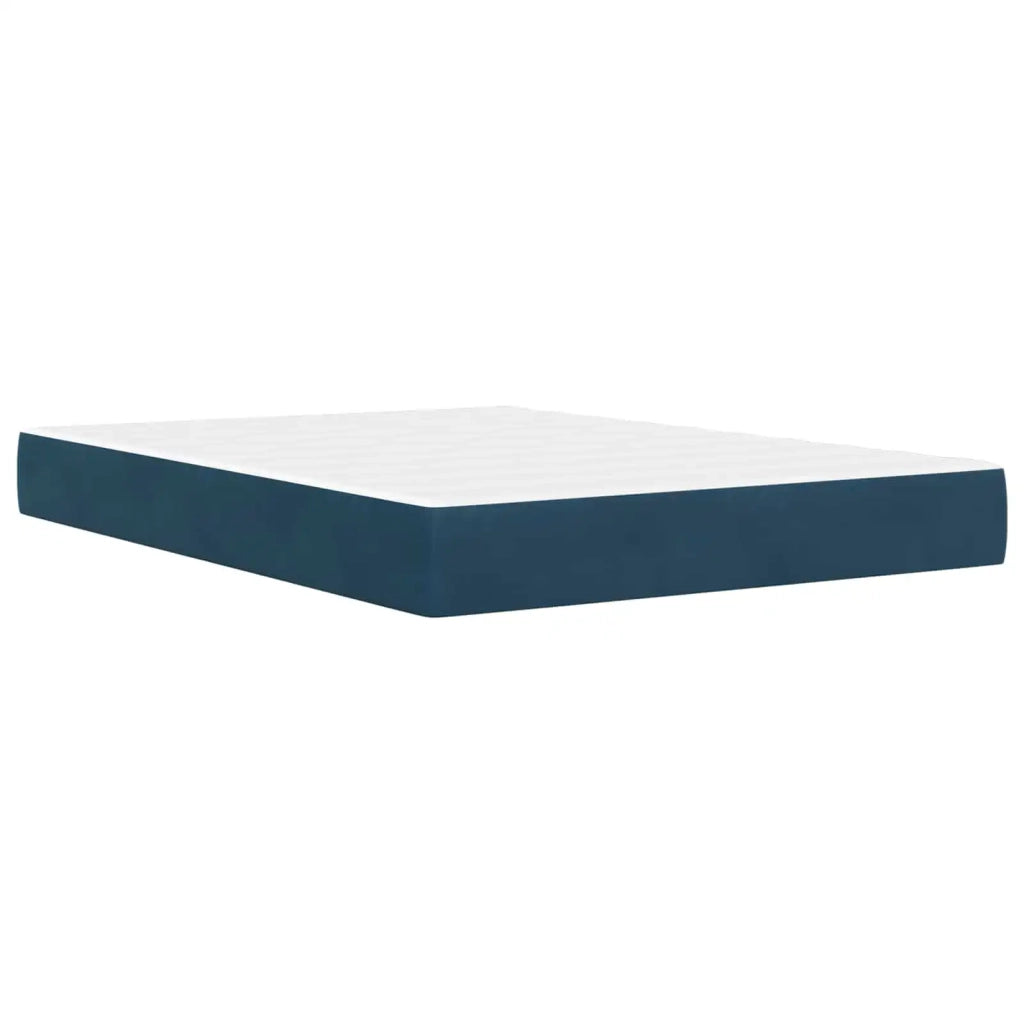 Letto matrimoniale | Letto per adulti | Struttura del letto con testiera 2 pcs Blu 120 x 190 cm Velluto