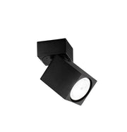 Applique a led CONNECT orientabile quadrata Nera da 1xGu10 Perenz