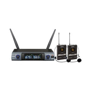 Kit microfoni karma set 8302lav doppio ad archetto black e grey - 8015439383022