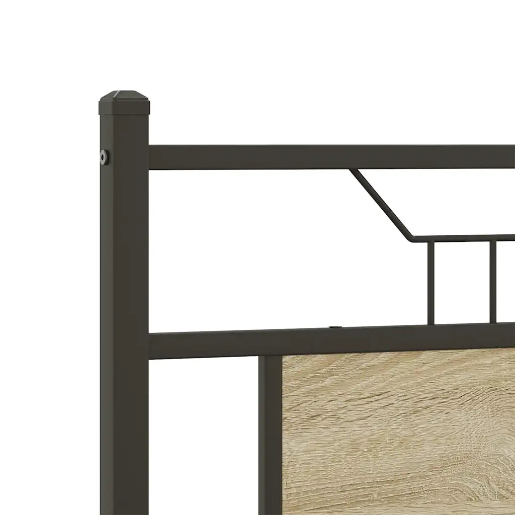 Giroletto senza Materasso-Struttura Letto Rovere Sonoma 140x200cm in Truciolato 870047