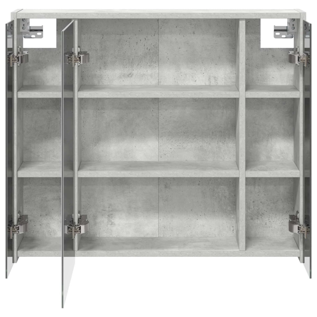 Mobiletto per specchio da Bagno | Armadio da bagno Grigio cemento