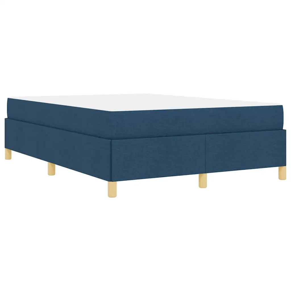 Struttura del letto con materasso Blu 160 x 200 cm Tessuto 3398954