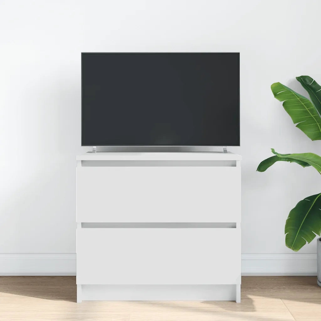Mobile Porta TV Bianco 60x35x54 cm in Legno Multistrato 861778