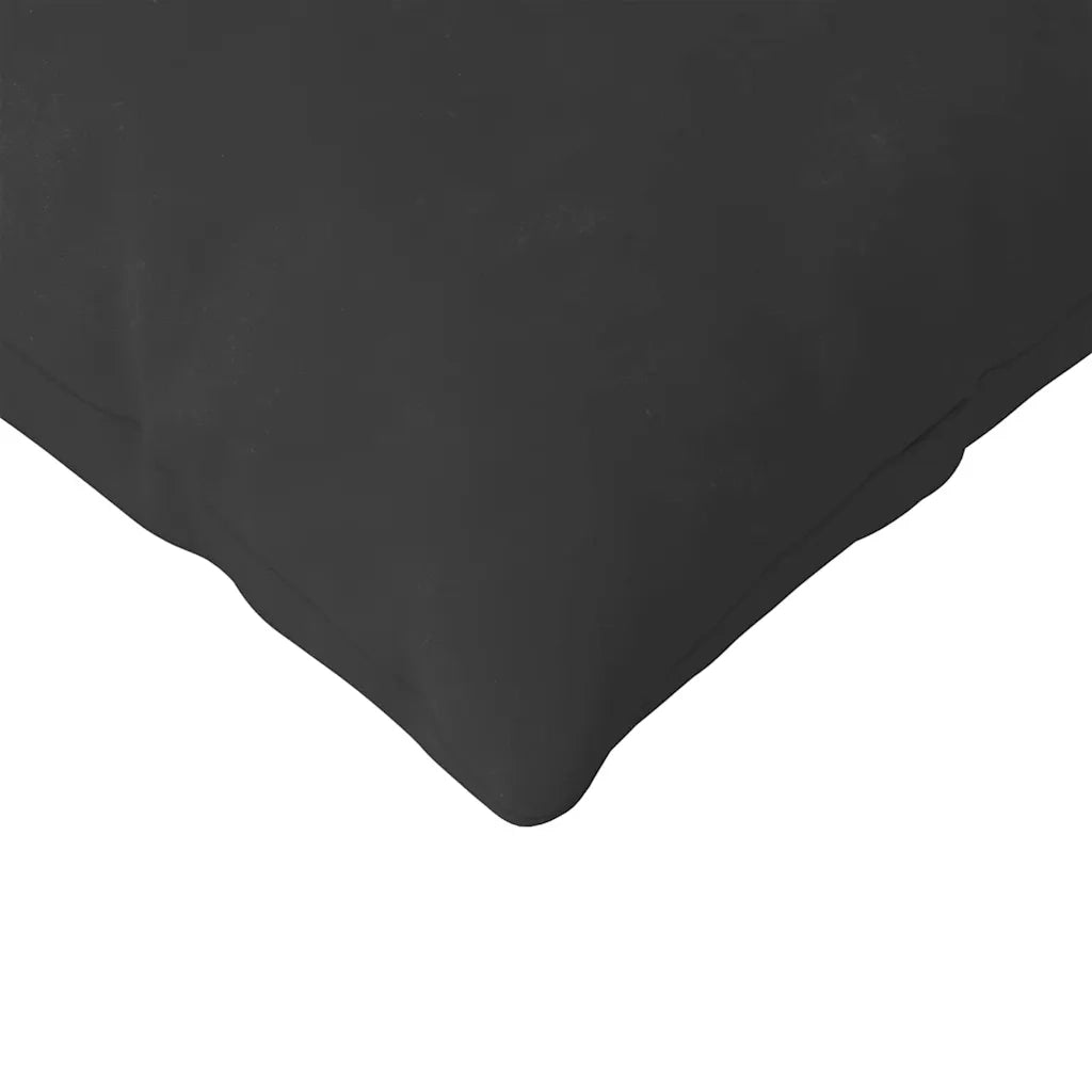Cuscini da Divano 2 pz-Set di 2 Cuscini per Sofa Nero 200 x 40 cm Tessuto 865210