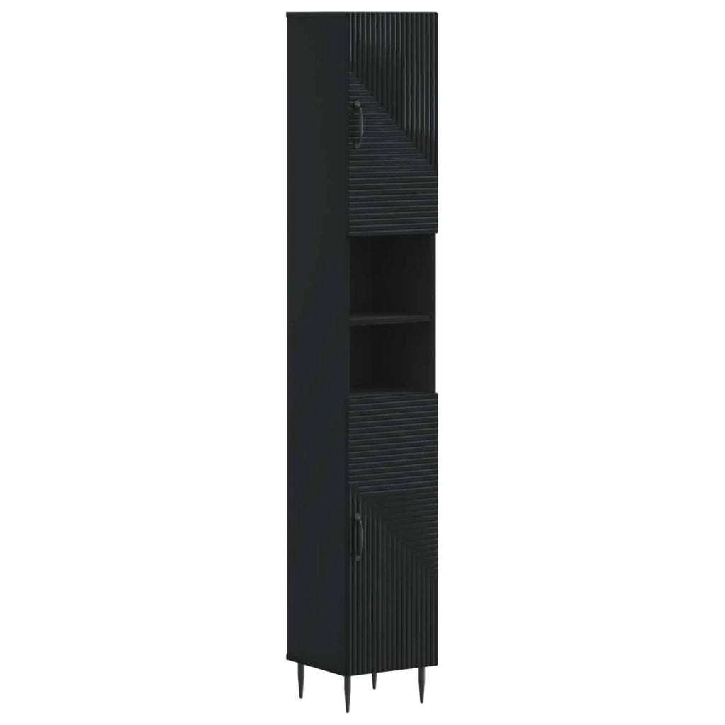 Set di Mobili da Bagno da 4 Pezzi HAARLEM Nero 3417937