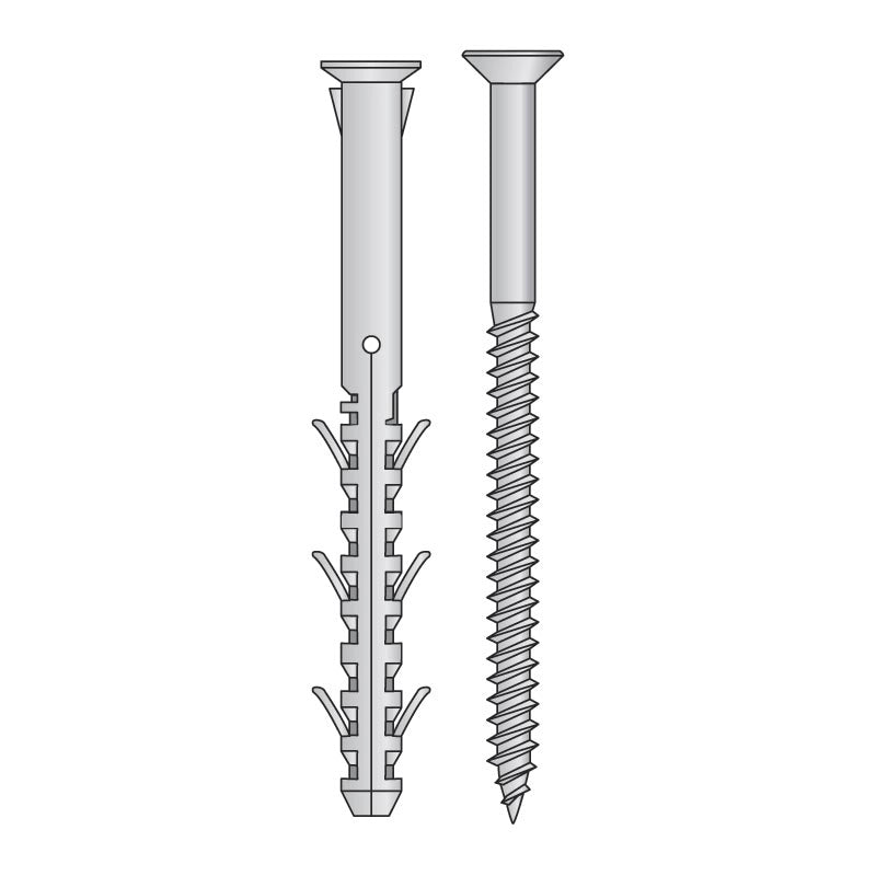 TASSELLO PROLUNGATO CON VITE TORX 'TNAP-TORX' Ø 10x80 - 50 pezzi- TECFI