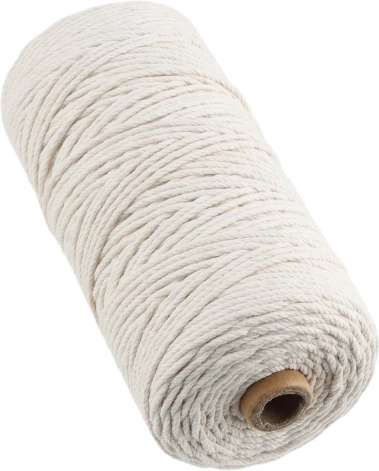 Filamento di cotone macramé 2 mm x 400 m in beige