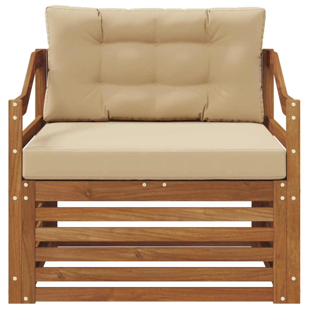 Divano da esterno Naturale e Beige 3436413