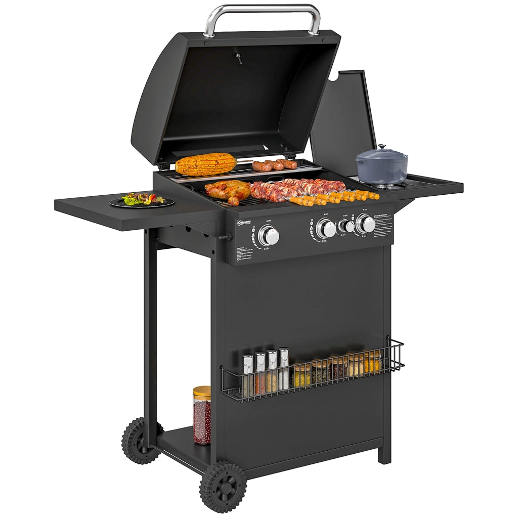 Barbecue a gas 3+1 bruciatori ¨C Minimal ¨C Nero