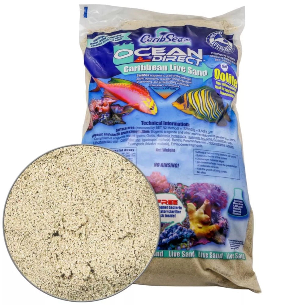 CaribSea Ocean Direct Oolite Live Sand Formato: 9,07 Kg