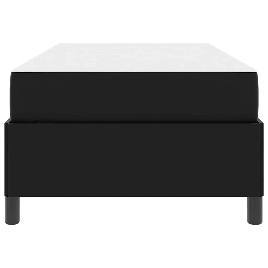 Letto singolo | Letto per adulti | Struttura del letto con materasso Nero 80 x 200 cm Tessuto