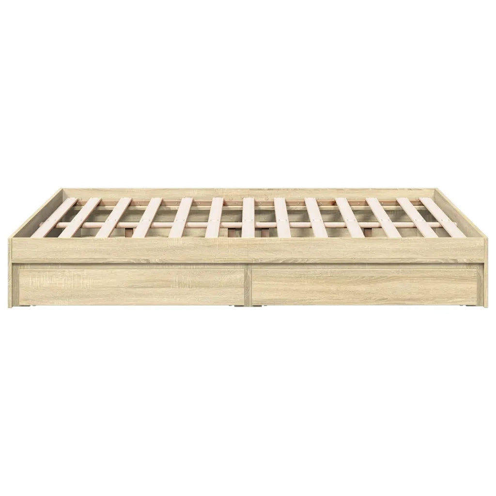 Giroletto Cassetti Rovere Sonoma 140x200 cm Legno Multistrato 3280659
