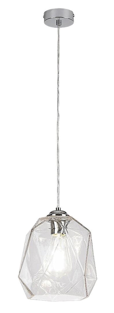 Lampada a sospensione Rabalux Shivani cromata E27 Ø20 cm