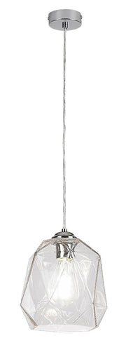 Lampada a sospensione Rabalux Shivani cromata E27 Ø20 cm