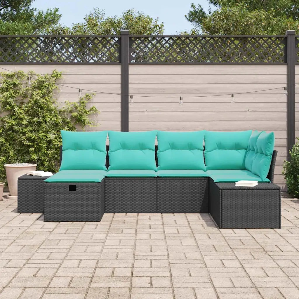 Set di divani 7 pz polyrattan 3360717