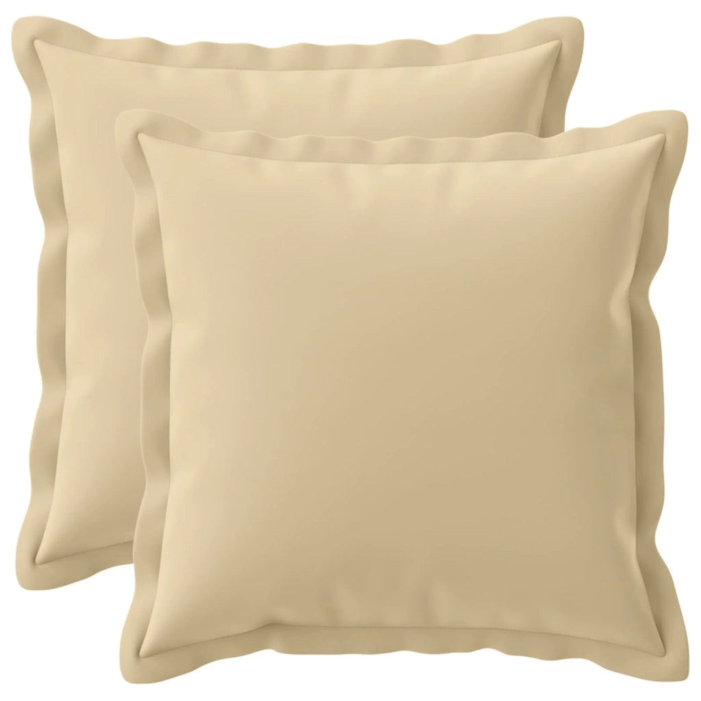 Federa 2 pcs HOUTEN Beige 45 x 45 cm Poliestere 918733