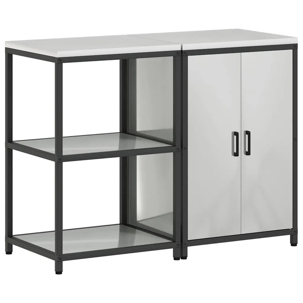 Set di Stoccaggio per Cucina 2 pcs Argento Acciaio zincato 3392692