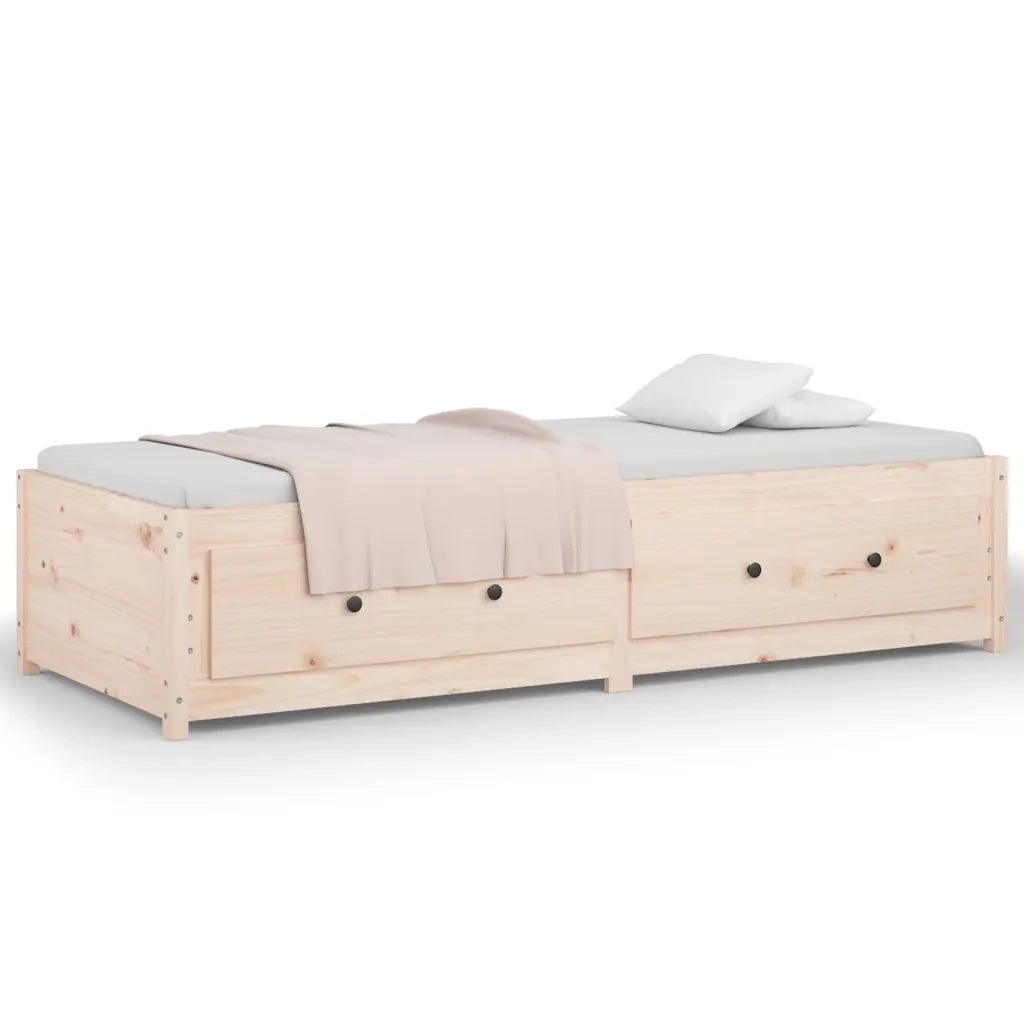 Dormeuse senza Materasso-Divano Letto-Struttura Letto 80x200 cm in Legno Massello di Pino 291595