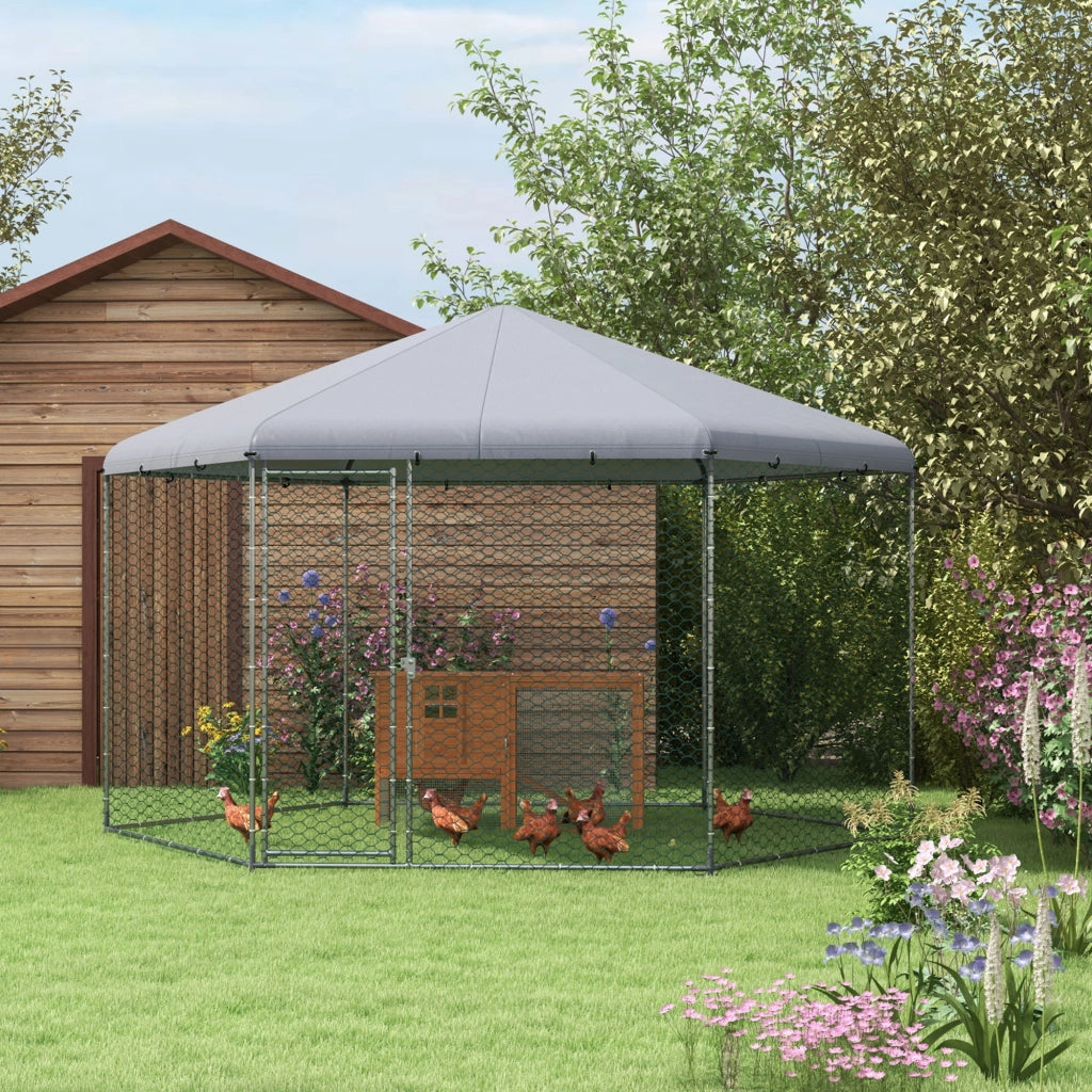 Recinto per Galline ¨C Minimal ¨C Acciaio, 4x3.5x2.6m
