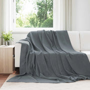 Coperte da Pile 6 pcs Grigio scuro 240 x 270 cm Panno