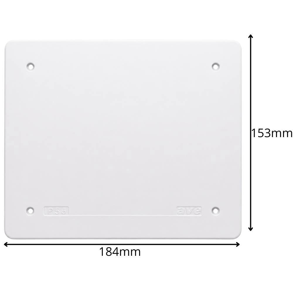Coperchio stagno ip55 antiurto per scatola da incasso