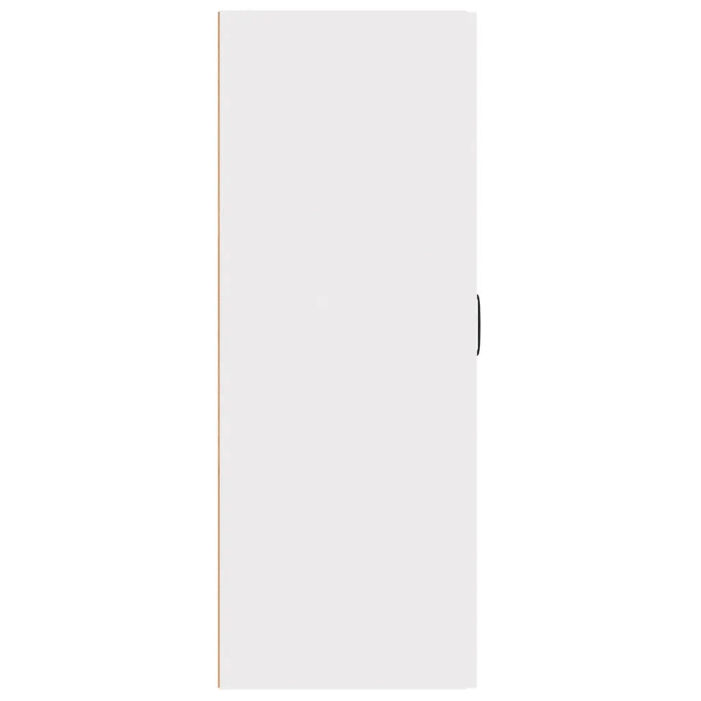 Mobiletto a parete bianco 69,5 x 34 x 90 cm con ampio vano contenitore design moderno in legno bianco 02_0048017