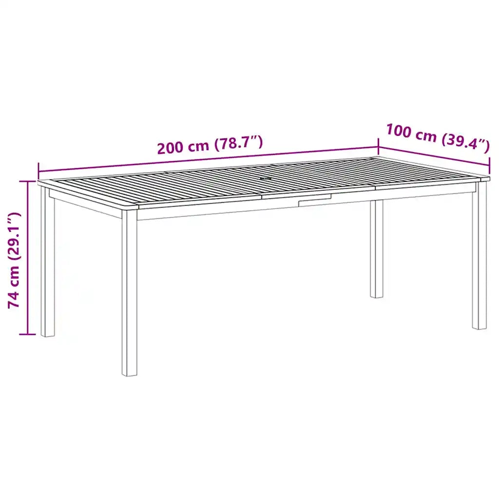 Set Mobili da Pranzo per Giardino 7 pz Grigio 3067879