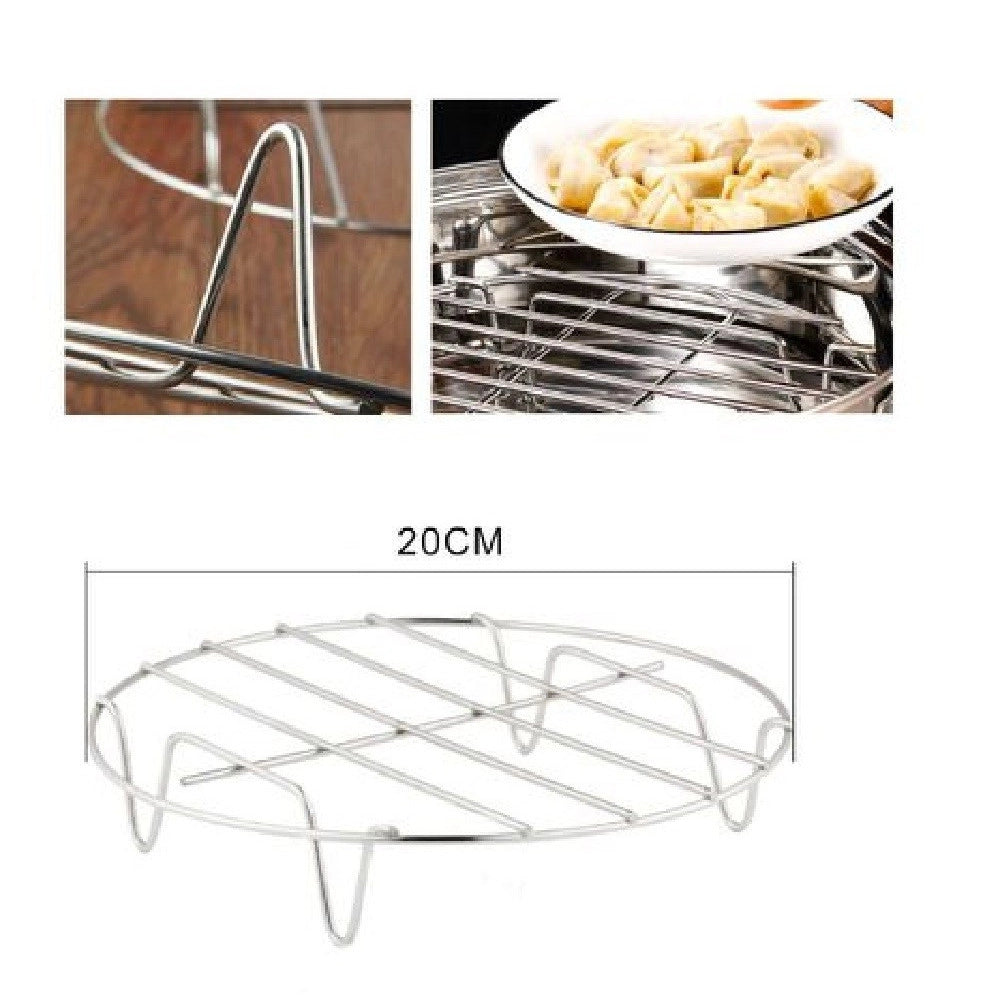 Trade Shop - Sottopentola A Vapore 20 Cm Rotondo Per Cottura Cucina Pentole A Pressione 50313 -