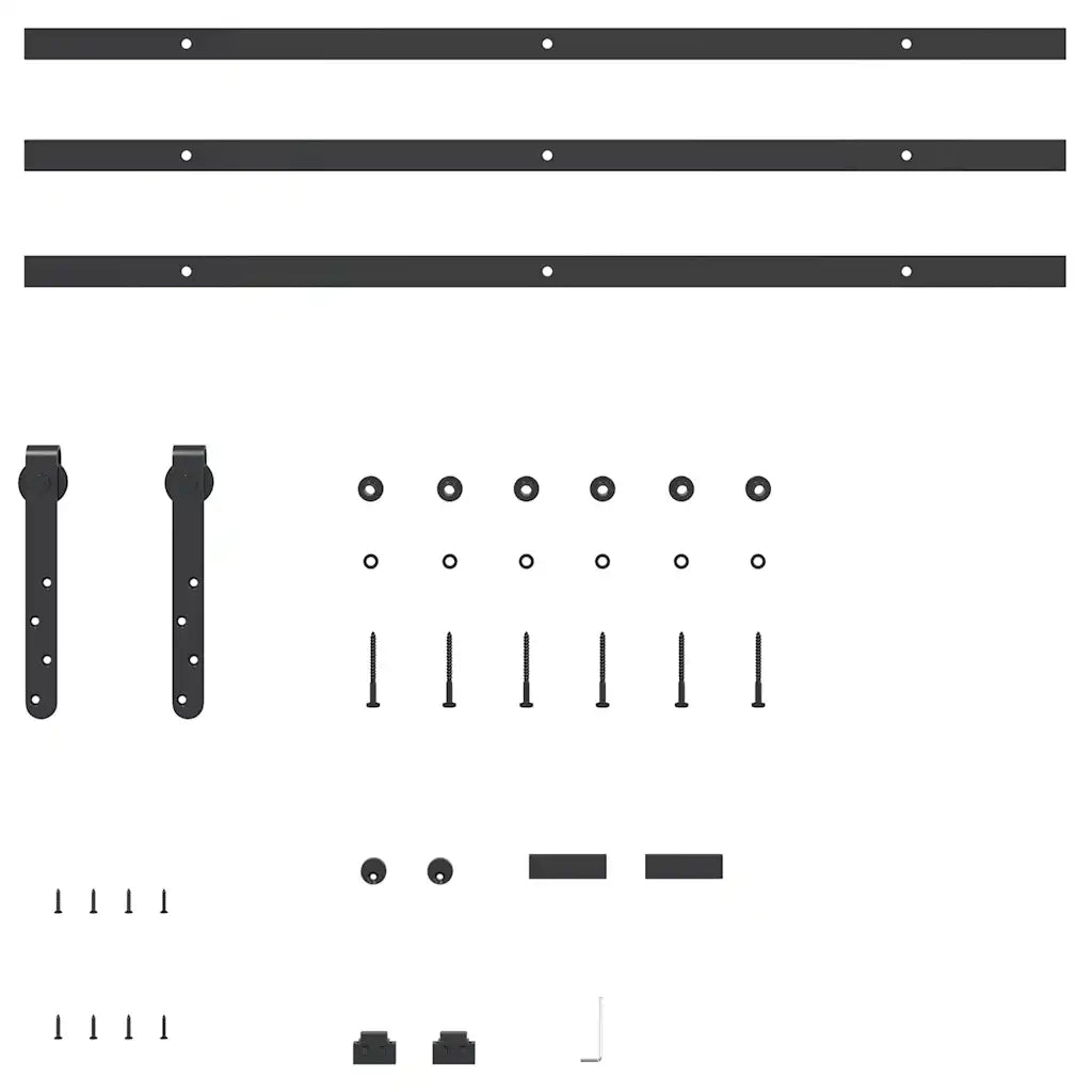 Kit Anta Scorrevole Armadio in Acciaio al Carbonio 244 cm 4009670